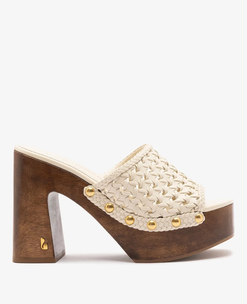 Kenneth Cole - Larroudé x Kenneth Cole: Macrame Mule Ivory Leather Mule