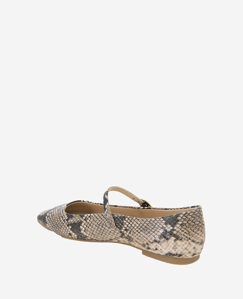 Kenneth Cole - Jasper Snakeskin Leather Ballet Flat WOMENS FLAT for Women