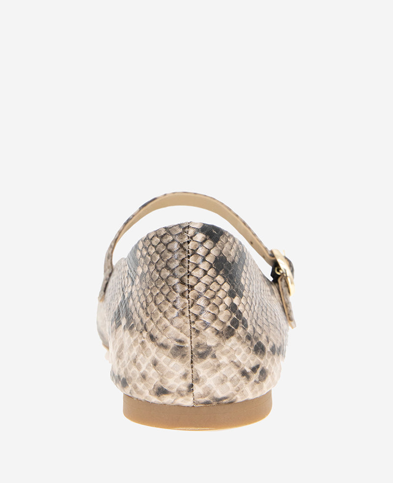 Kenneth Cole - Jasper Snakeskin Leather Ballet Flat WOMENS FLAT for Women