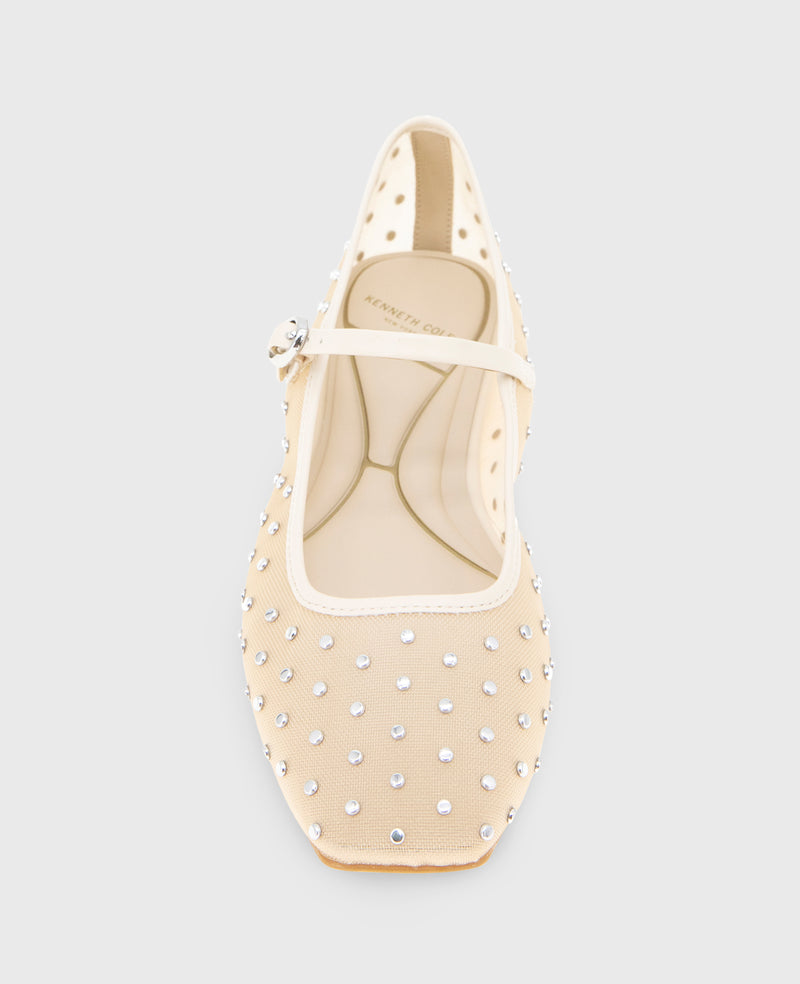 Kenneth Cole - Jasper Mesh Micro Stud Ballet Flat WOMENS FLAT for Women