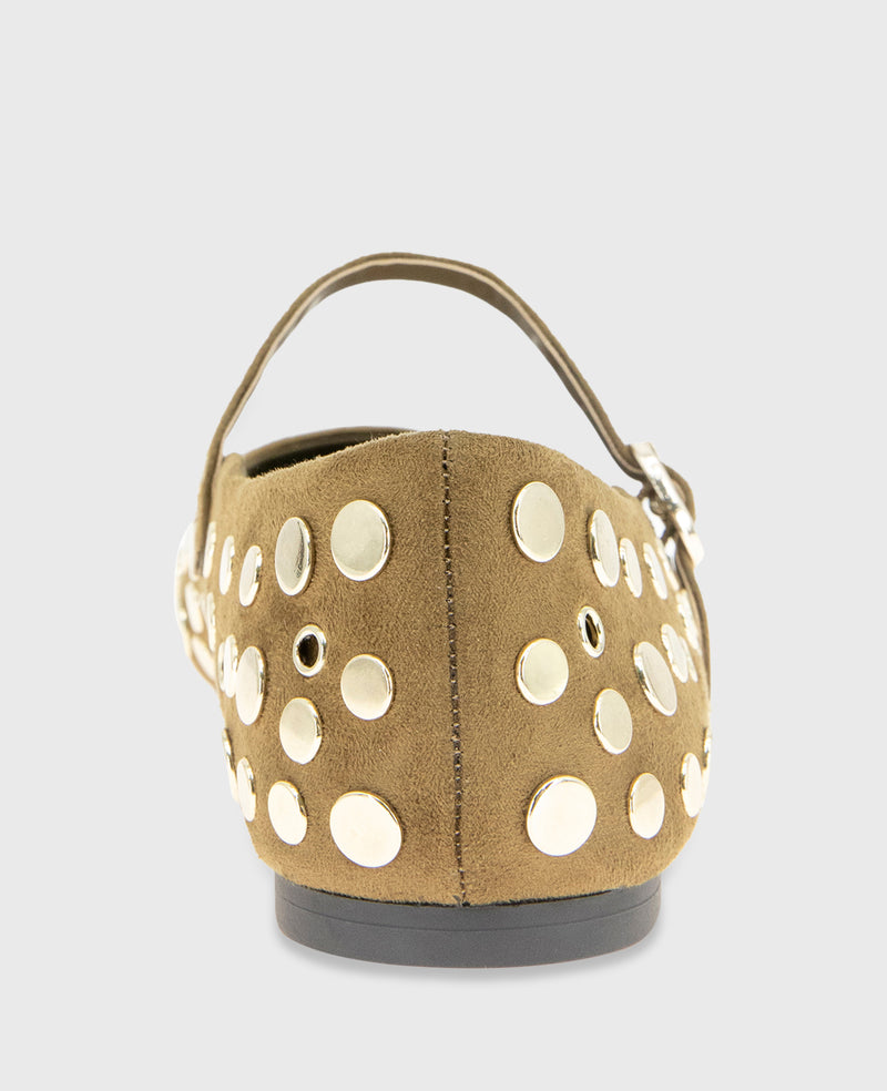 Kenneth Cole - Jasper Suede Stud Ballet Flat WOMENS FLAT for Women