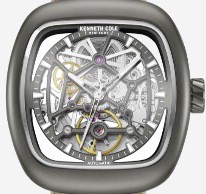 Kenneth Cole - Skeleton Automatic Bracelet Watch with 3-Strap Set MENS WATCHES for Men