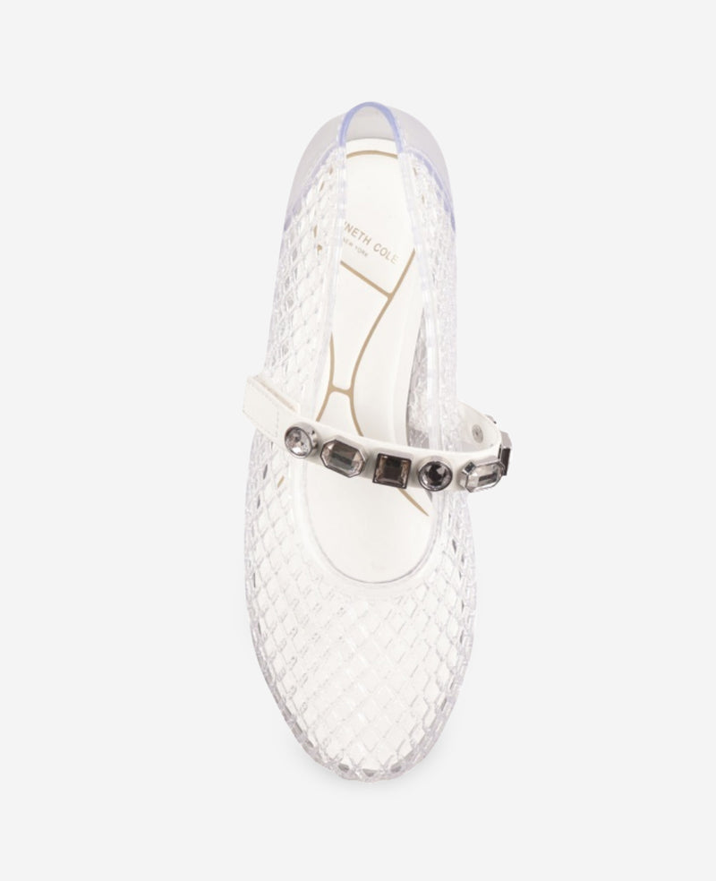 Kenneth Cole - Jazzy Stone Embellished Ballet Flat WOMENS FLAT for Women