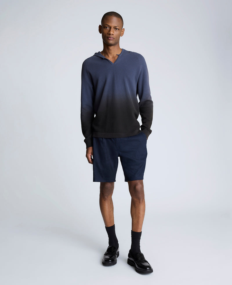 navy dress shorts mens Men's Navy Cotton Stretch Flat Front Shorts