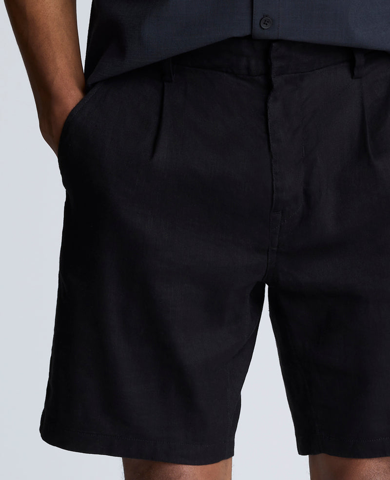 black mens dress shorts Men's Black Shorts