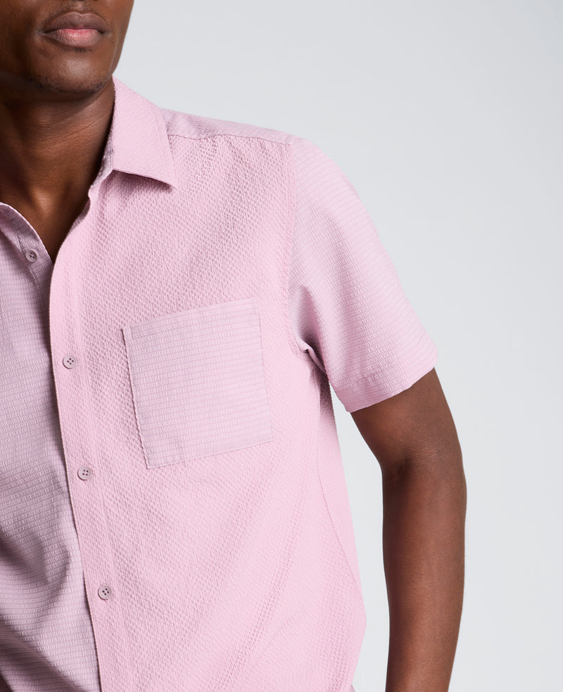 mens short sleeve slim fit dress shirts White and Red Mens Short Sleeve Button up Shirts