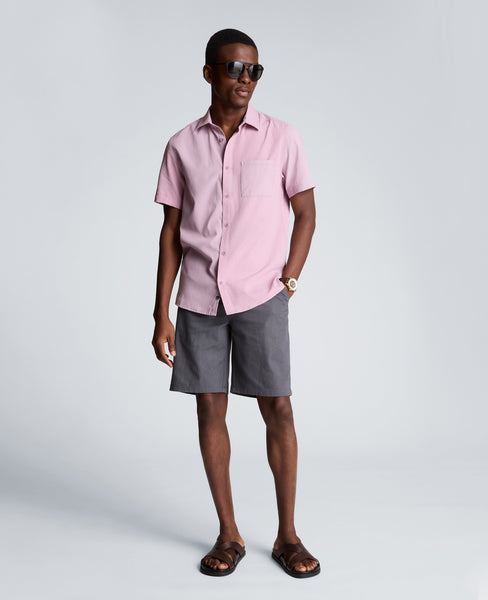 men's slim fit short sleeve dress shirt Kenneth Cole missy dresses Size:5 (Pre-Order - Ships Mid September) Spread collar allows for Hunter Bell Women's Middleton