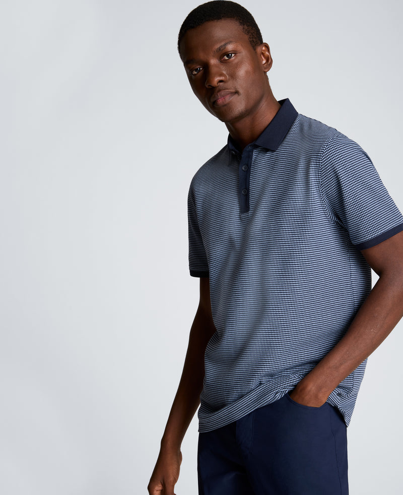 Kenneth Cole - Contrast Placket Button Polo MENS SHIRT for Men