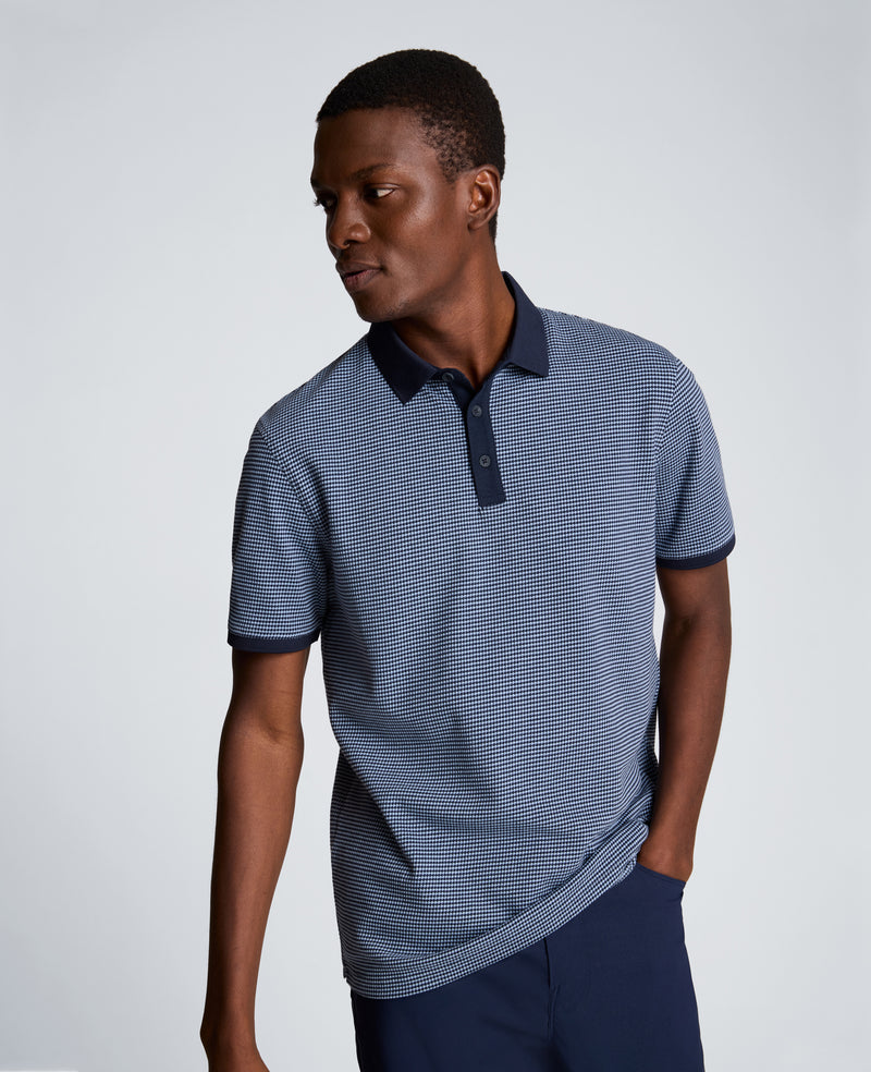 Kenneth Cole - Contrast Placket Button Polo MENS SHIRT for Men