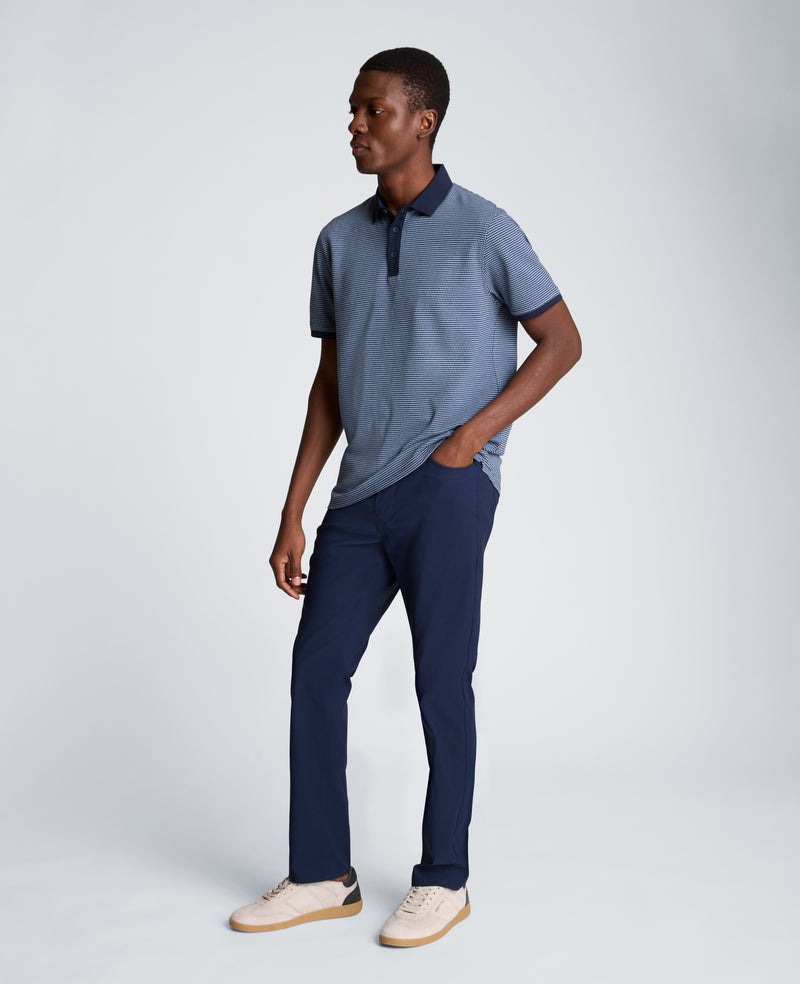 Kenneth Cole - Contrast Placket Button Polo MENS SHIRT for Men