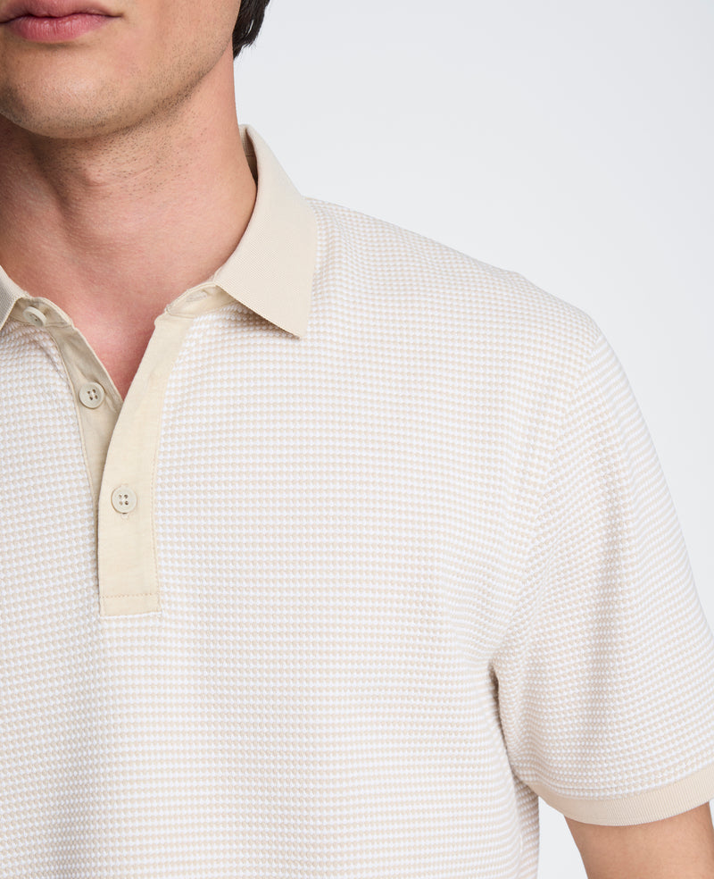 Kenneth Cole - Contrast Placket Button Polo MENS SHIRT for Men