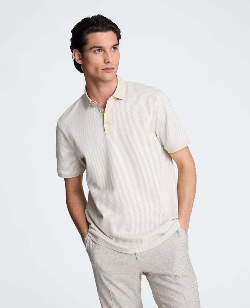 Kenneth Cole - Contrast Placket Button Polo MENS SHIRT for Men