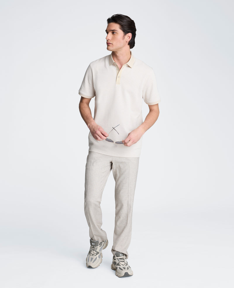 Kenneth Cole - Contrast Placket Button Polo MENS SHIRT for Men
