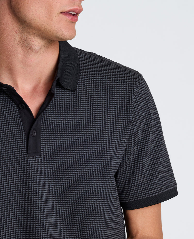 Kenneth Cole - Contrast Placket Short Sleeve Polo MENS SWEATER for Men