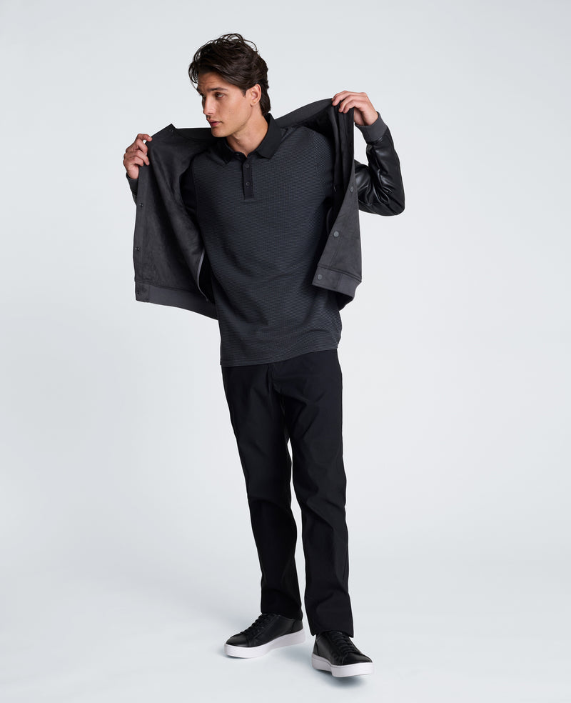 Kenneth Cole - Contrast Placket Short Sleeve Polo MENS SWEATER for Men