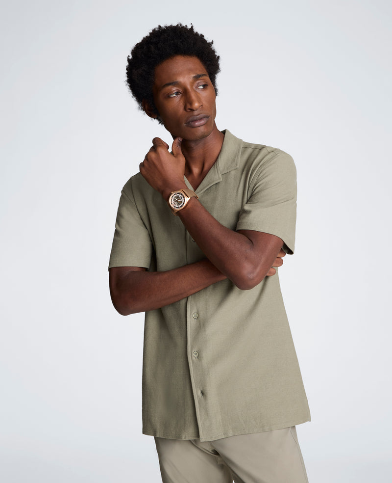 Kenneth Cole - Knit Camp Shirt MENS SHIRT for Men