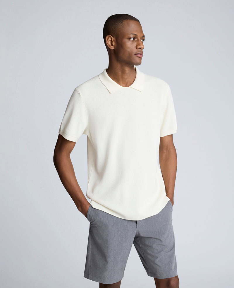 Short Sleeve Polo Sweater