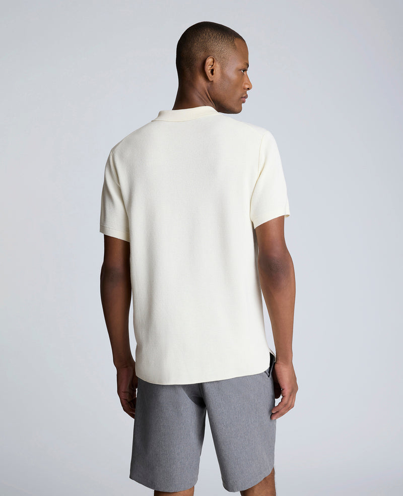 Short Sleeve Polo Sweater