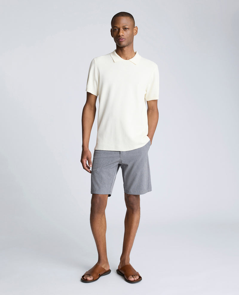 Short Sleeve Polo Sweater