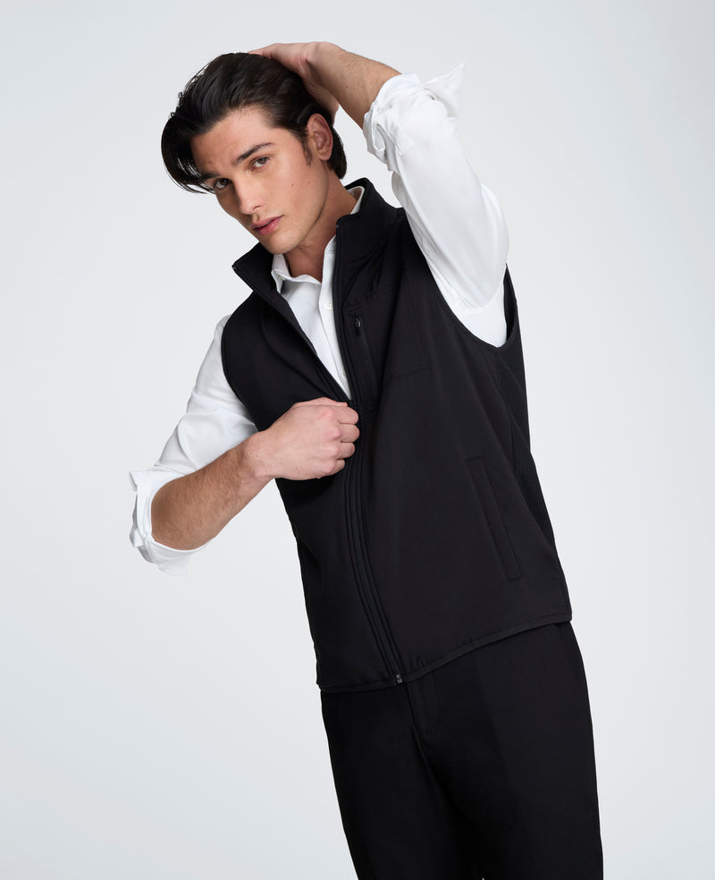 Kenneth Cole - Mixed Media Vest MENS JACKET for Men