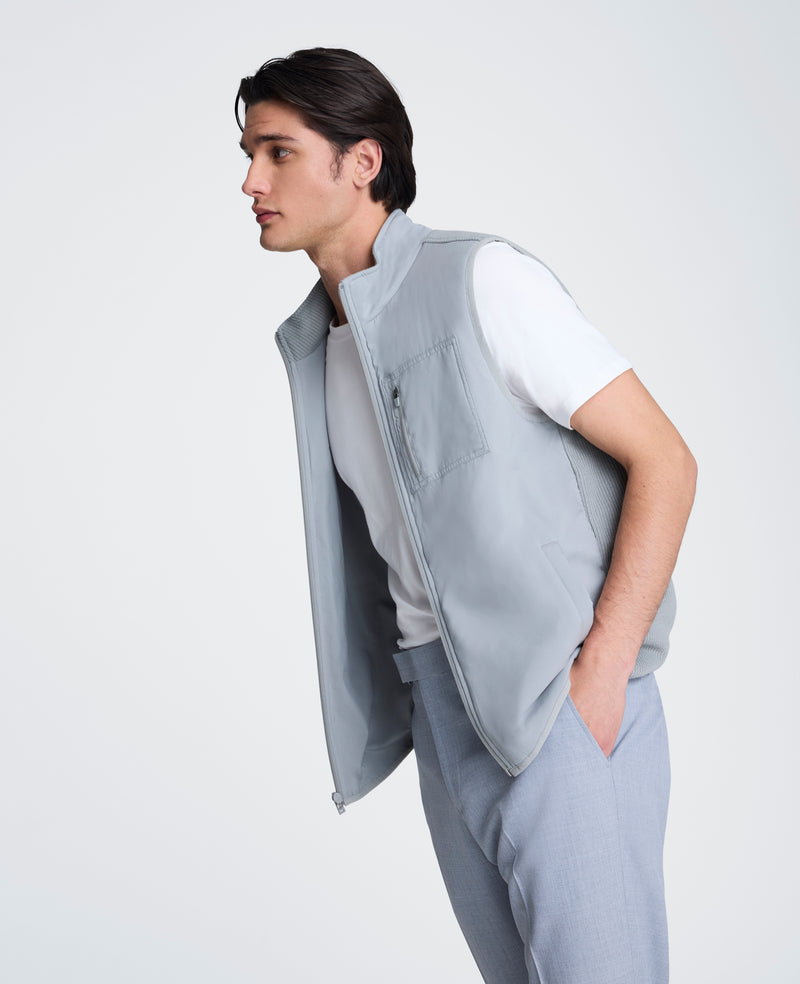 Kenneth Cole - Mixed Media Vest MENS JACKET for Men