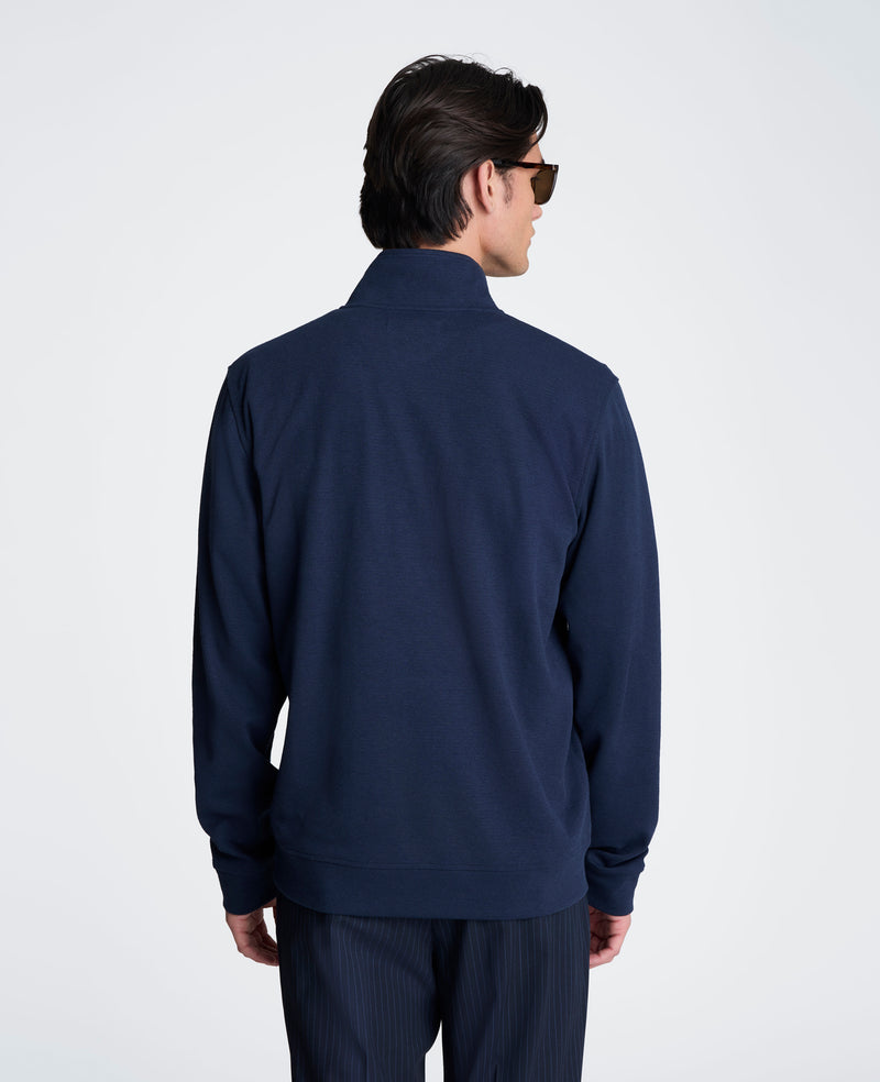 Kenneth Cole - Hidden Placket Quarter Zip Sweater MENS SWEATER for Men