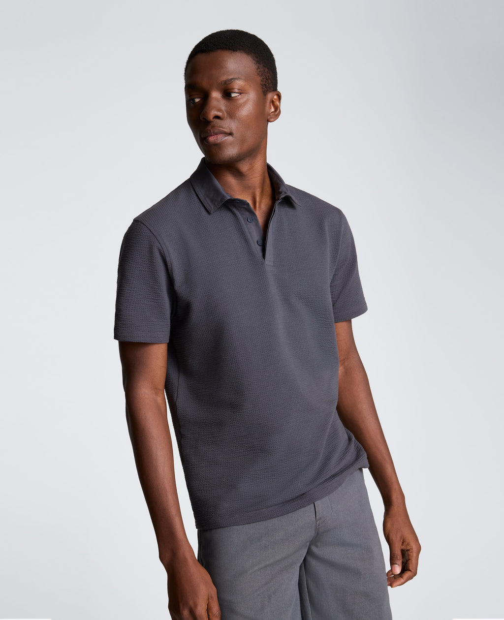 Kenneth Cole - Mixed Media Polo MENS SHIRT for Men 