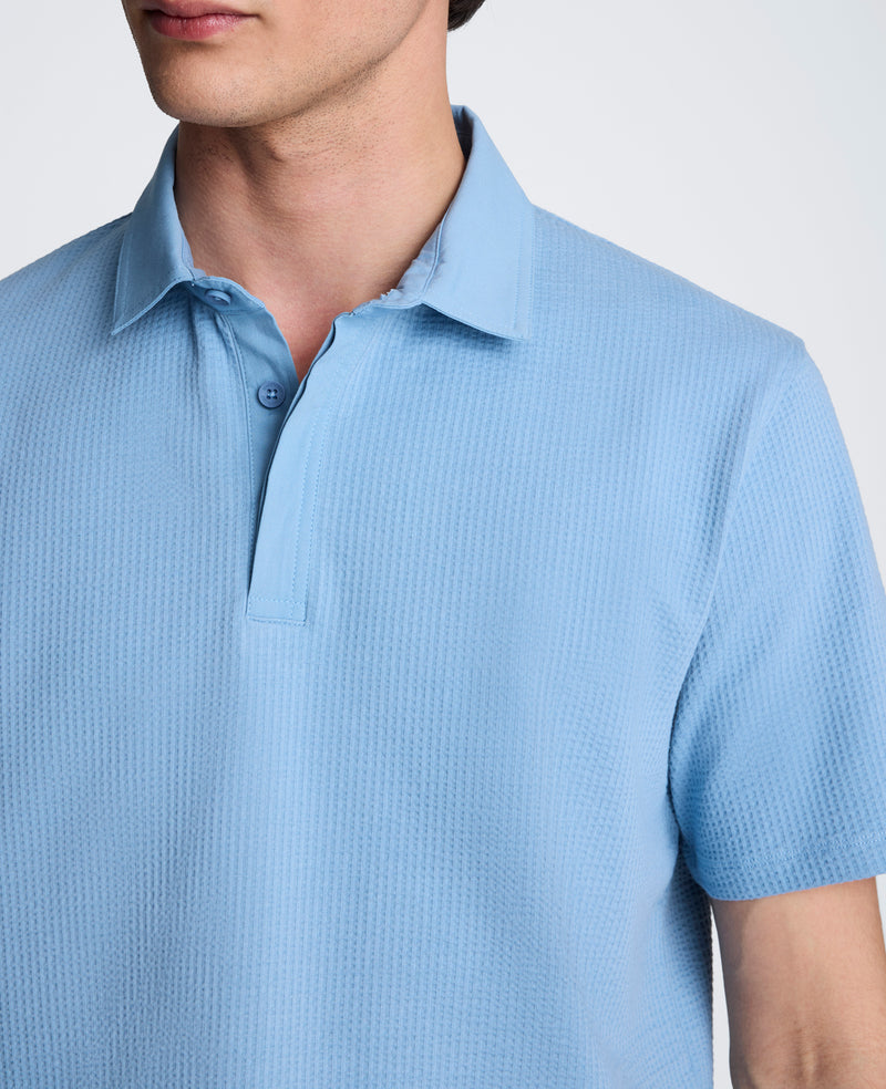 Kenneth Cole - Mixed Media Polo MENS SWEATER for Men