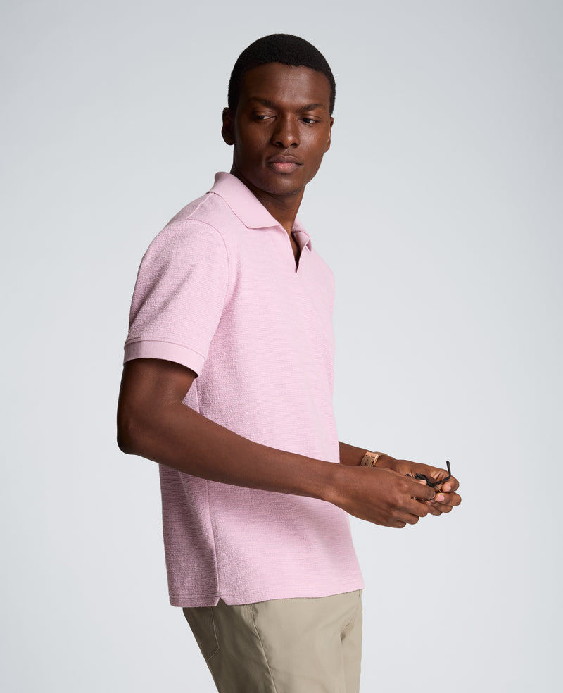 Kenneth Cole Men's Short-Sleeve Slim Fit Polo T-Shirt - Mauve