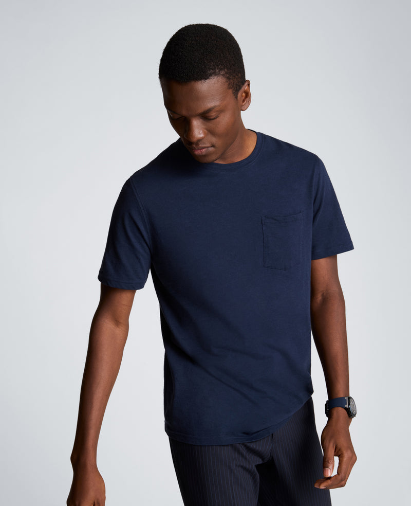 Kenneth Cole - Crew Neck Tee with Pocket MENS SHIRT for Men