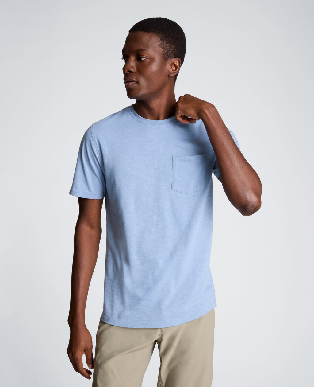 Kenneth Cole - Crew Neck Tee with Pocket MENS SHIRT for Men 