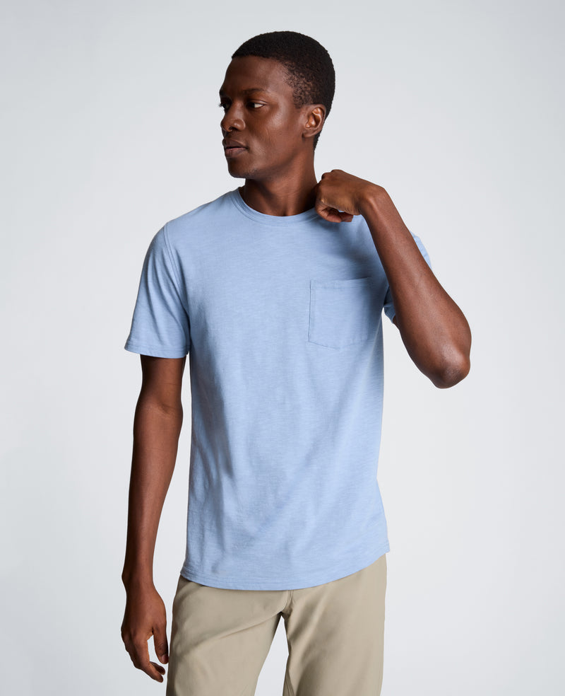 Kenneth Cole - Crew Neck Tee with Pocket MENS SHIRT for Men
