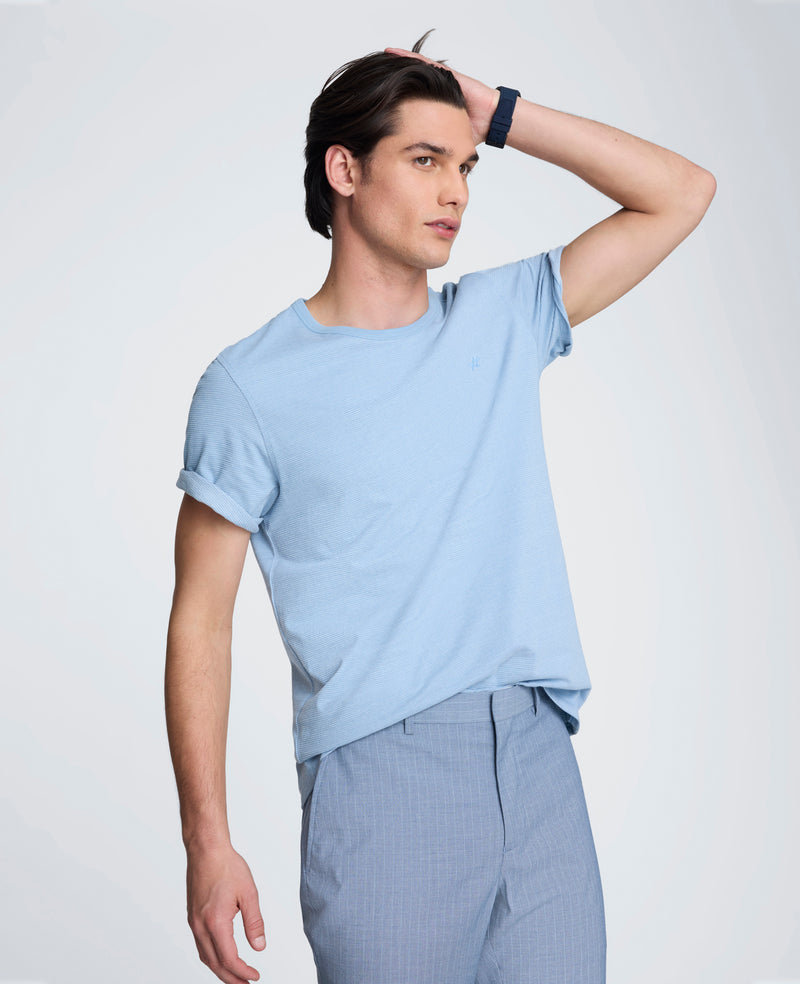 Kenneth Cole - Textured Logo Tee MENS SHIRT for Men