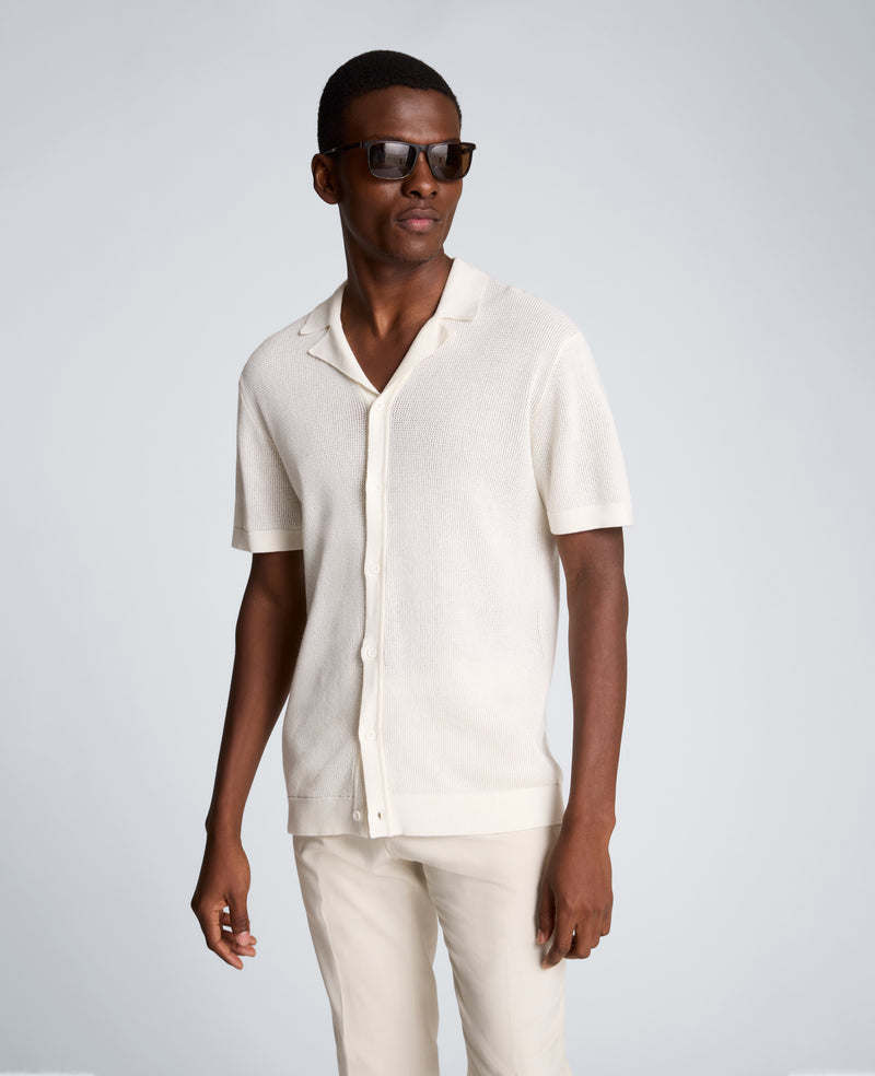 Kenneth Cole - Knit Camp Shirt MENS SHIRT for Men