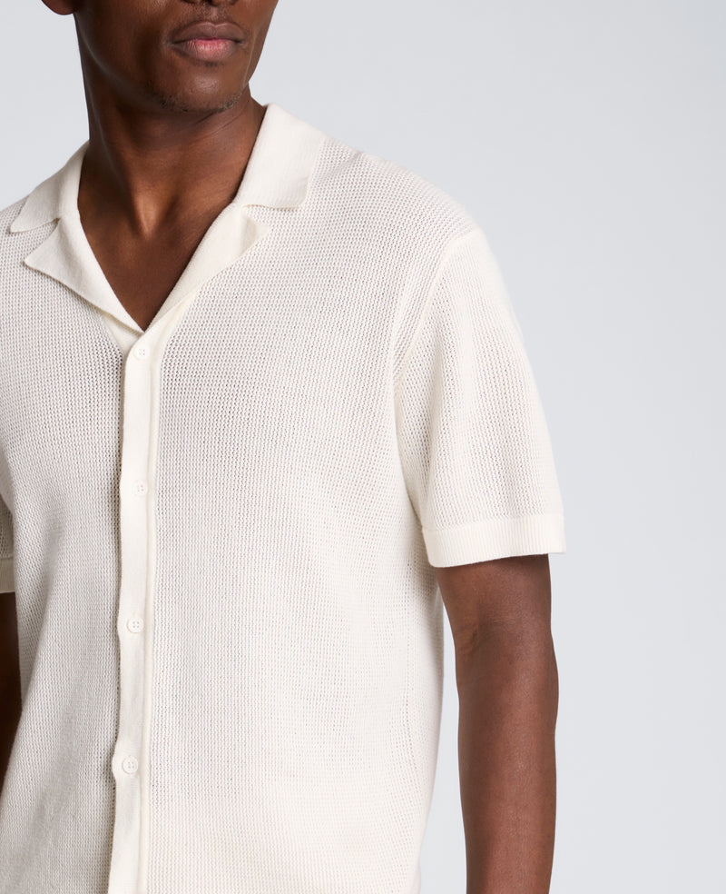 Kenneth Cole - Knit Camp Shirt MENS SHIRT for Men