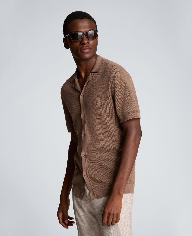 Kenneth Cole - Knit Camp Shirt MENS SHIRT for Men