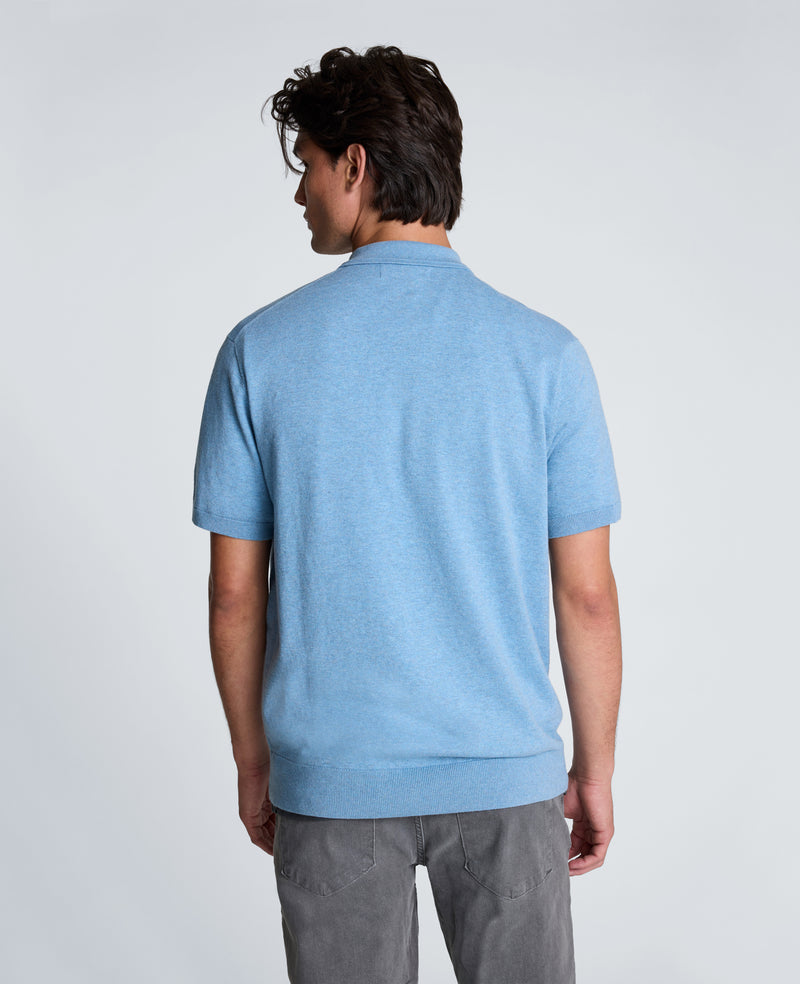 Kenneth Cole - Short Sleeve Sweater Polo MENS SWEATER for Men