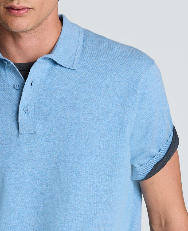 Kenneth Cole - Short Sleeve Sweater Polo MENS SWEATER for Men