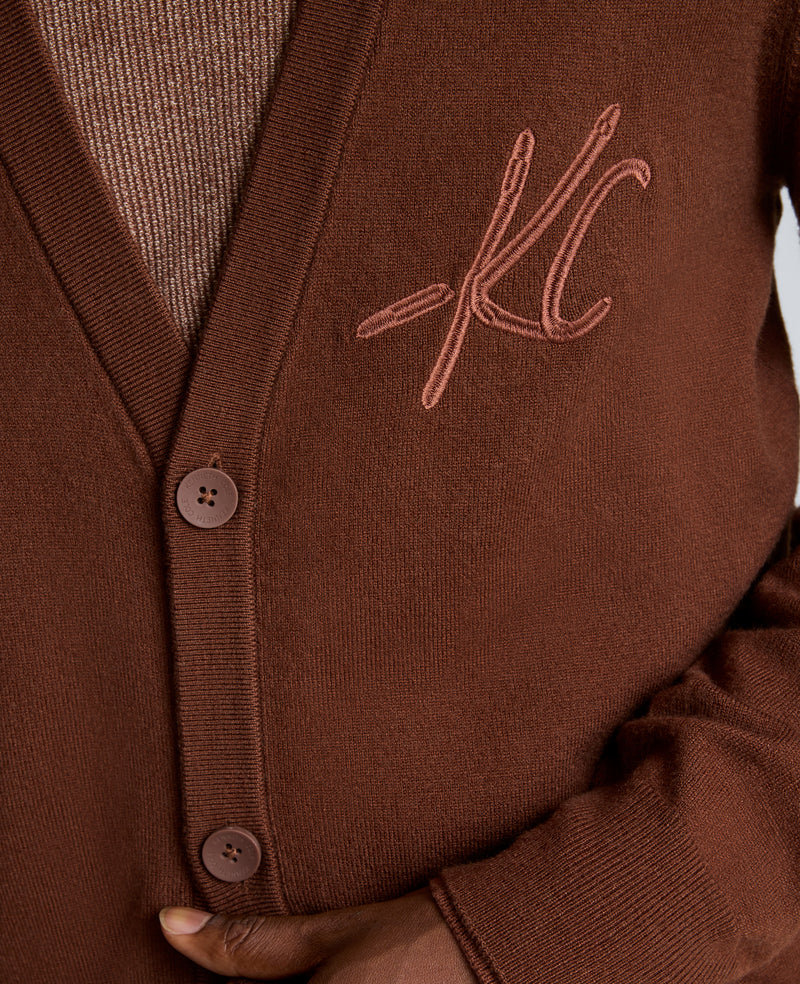 Kenneth Cole - Logo Cardigan MENS SWEATER for Men