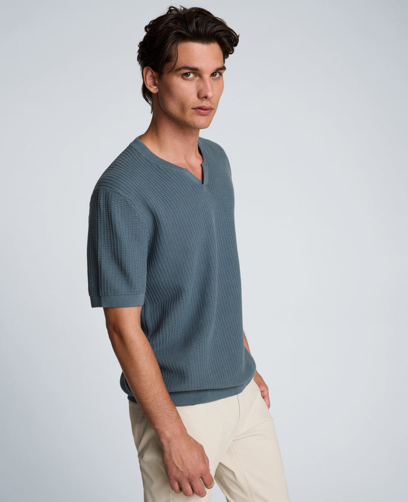 Kenneth Cole - Johnny Collar Henley Sweater MENS SWEATER for Men