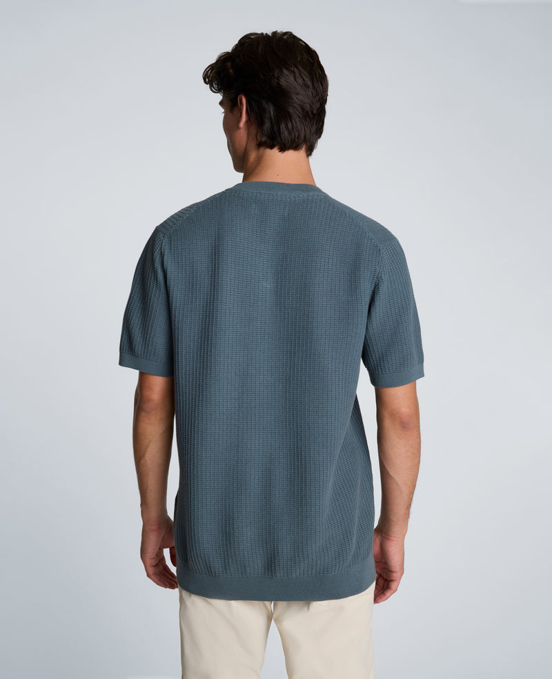 Kenneth Cole - Johnny Collar Henley Sweater MENS SWEATER for Men