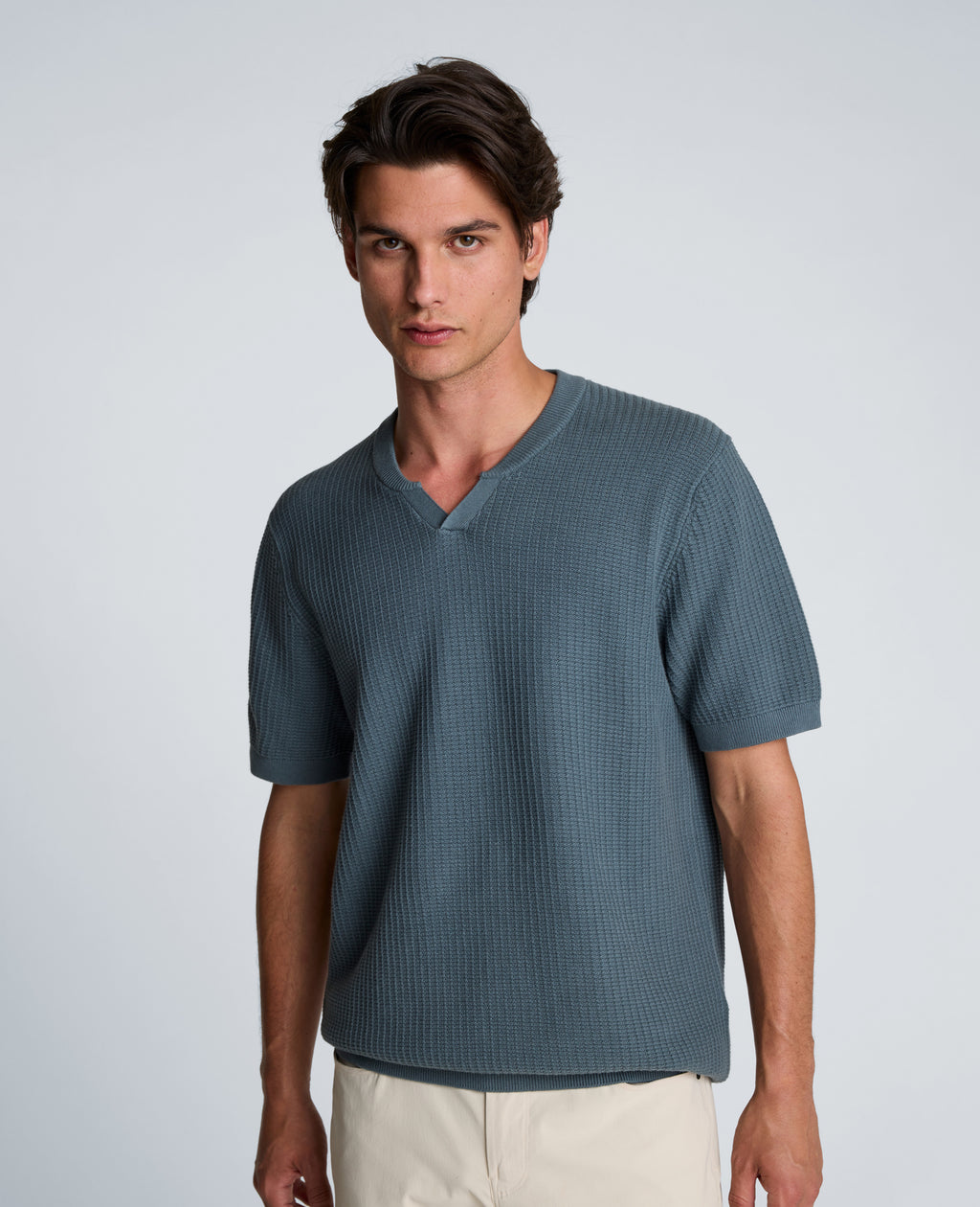 Kenneth Cole - Johnny Collar Henley Sweater MENS SWEATER for Men 