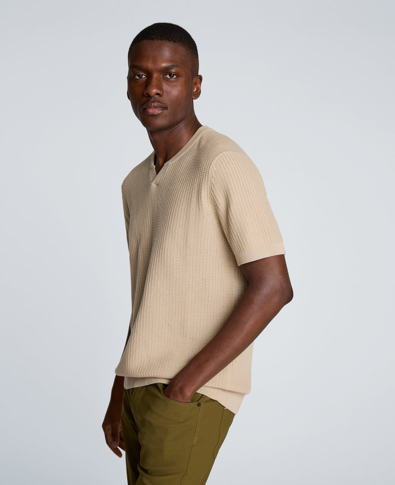 Kenneth Cole - Johnny Collar Henley Sweater MENS SWEATER for Men