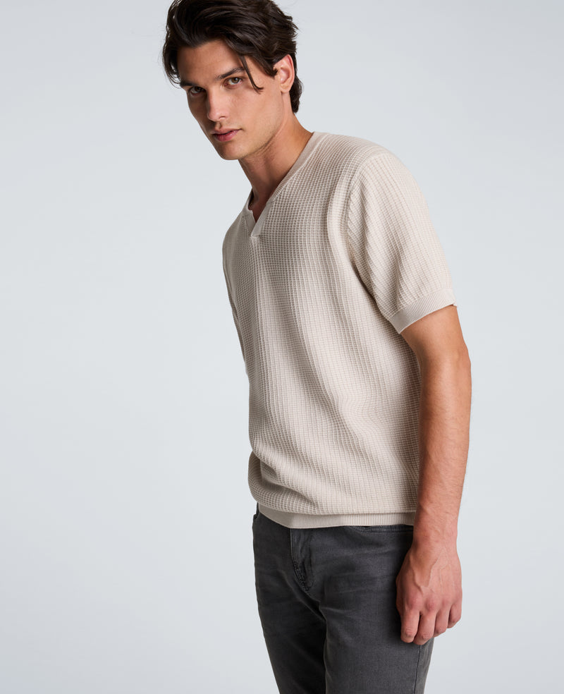 Kenneth Cole - Johnny Collar Henley Sweater MENS SWEATER for Men