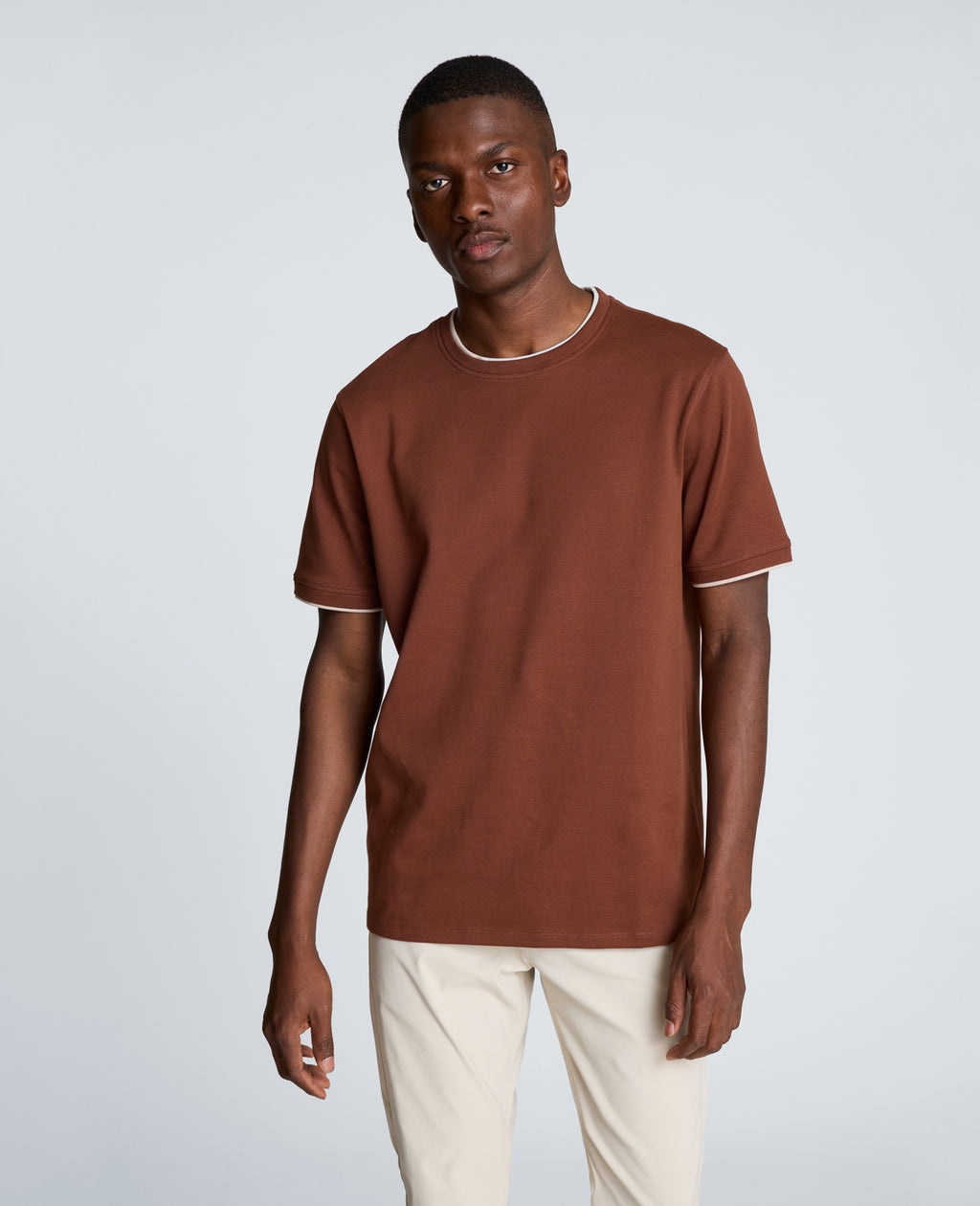 Kenneth Cole - Double Collar Tee MENS SHIRT for Men 