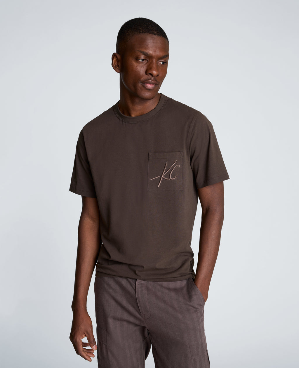 Kenneth Cole - Crew Tee with Pocket MENS SHIRT for Men 