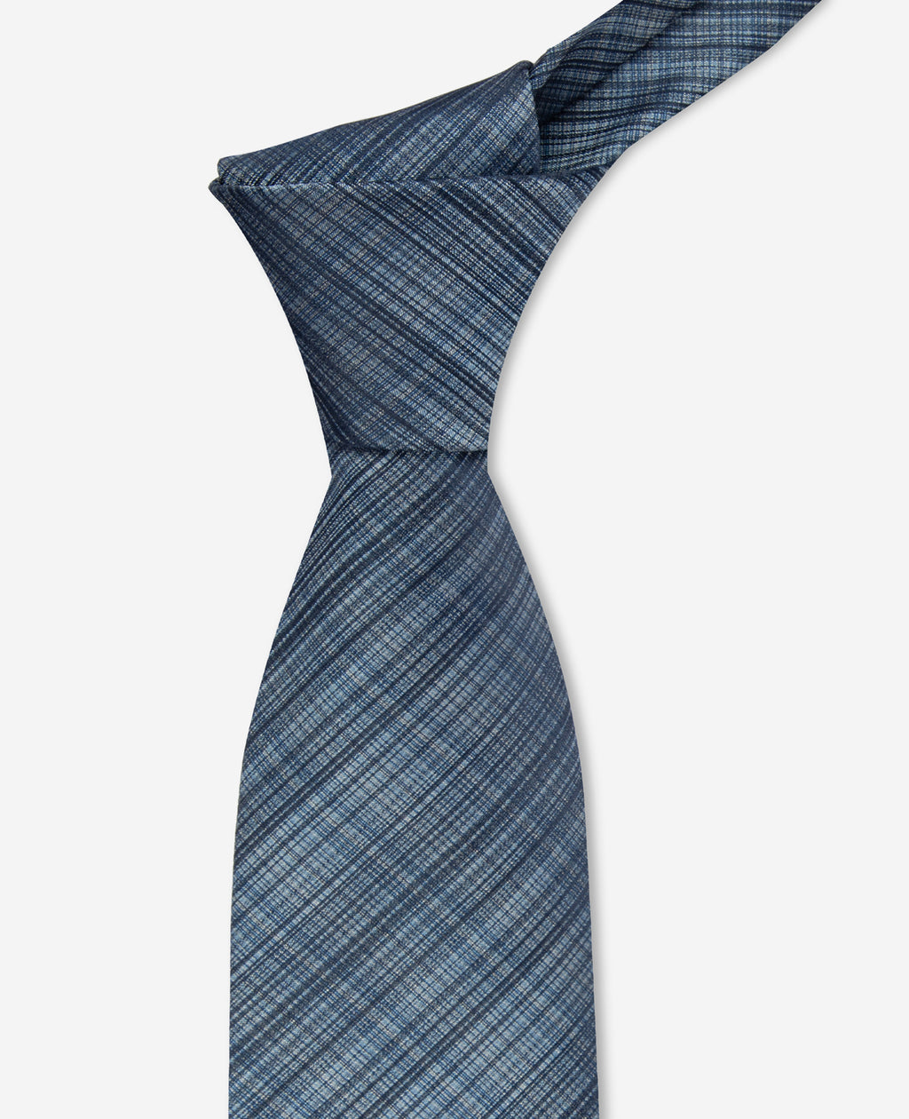 Kenneth Cole - Blue Plaid Tie MENS TIES for Men 