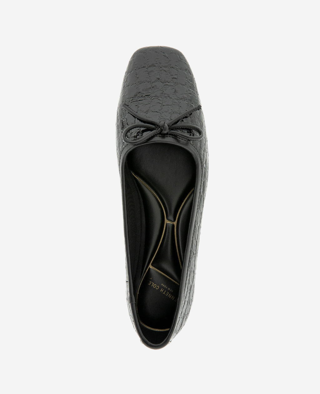 Carriah Embossed Croco Bow Tie Ballet Flat