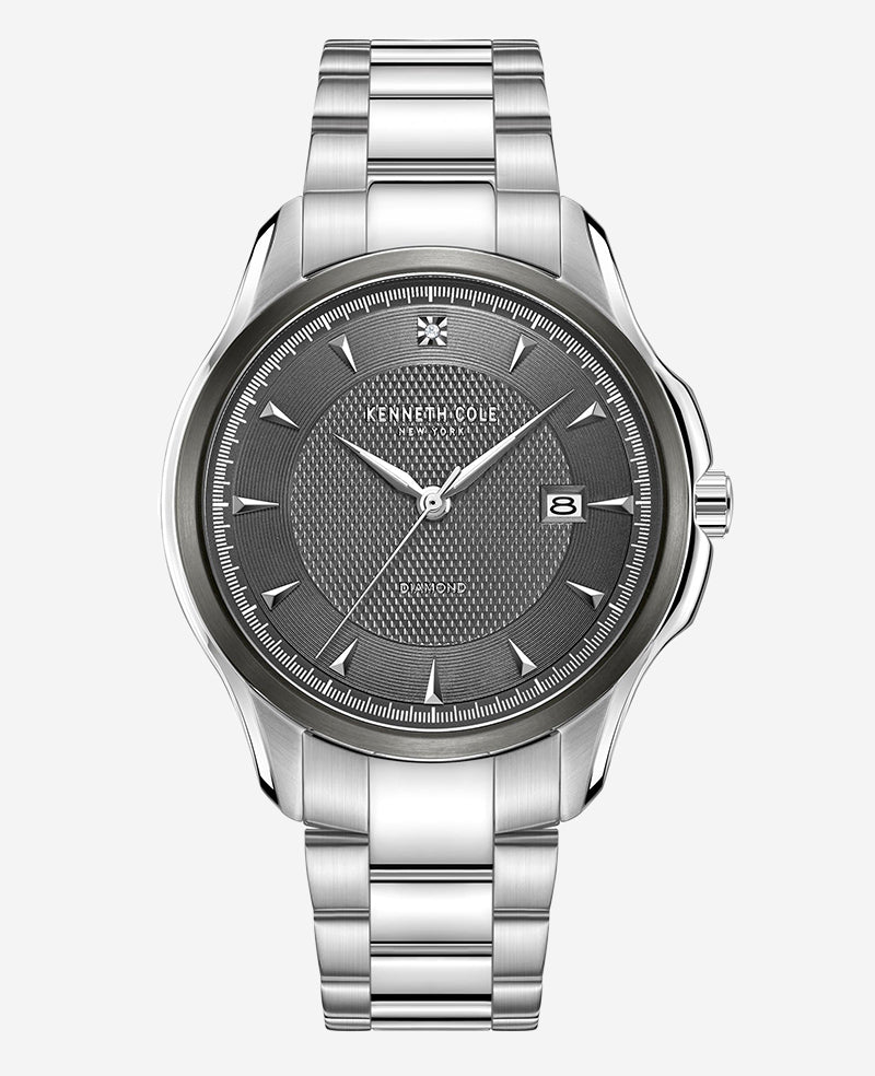 Kenneth Cole - Genuine Diamond Strap Watch MENS WATCHES for Men