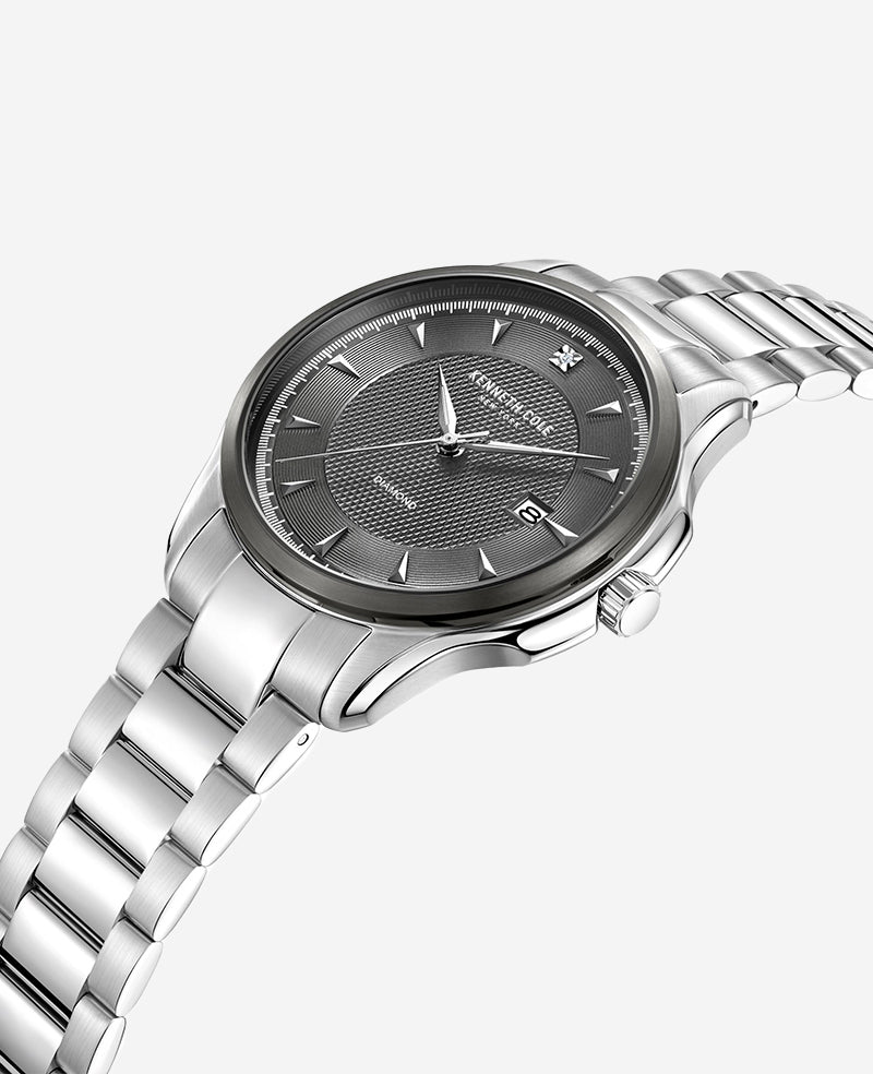 Kenneth Cole - Genuine Diamond Strap Watch MENS WATCHES for Men